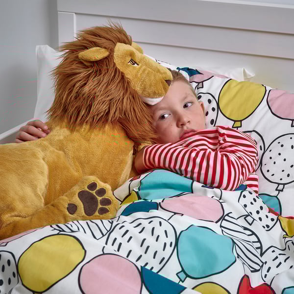 DJUNGELSKOG soft toy, lion