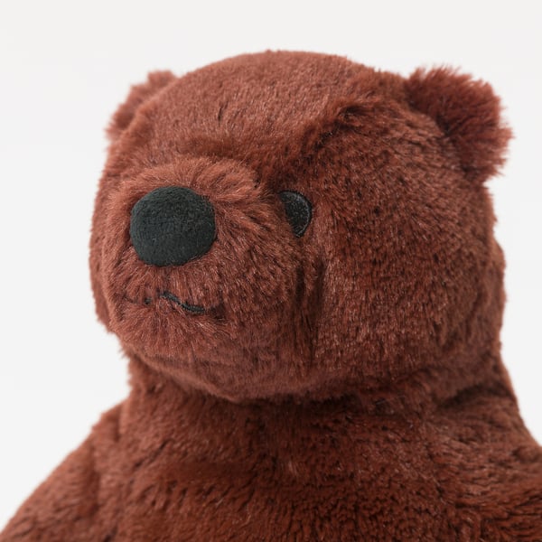 DJUNGELSKOG soft toy, brown bear, 28 cm