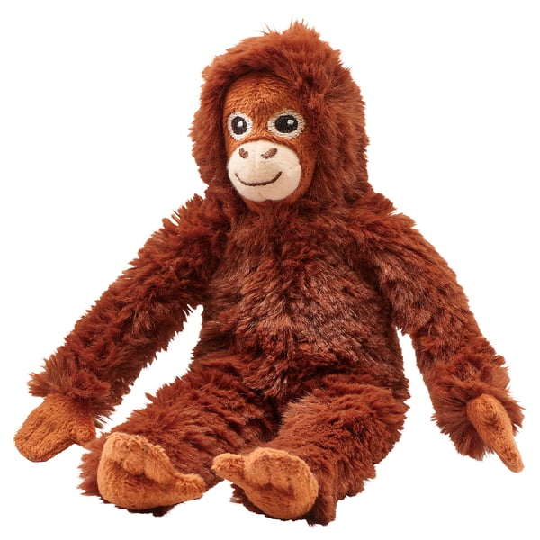 DJUNGELSKOG soft toy, mini/orangutan, 20 cm