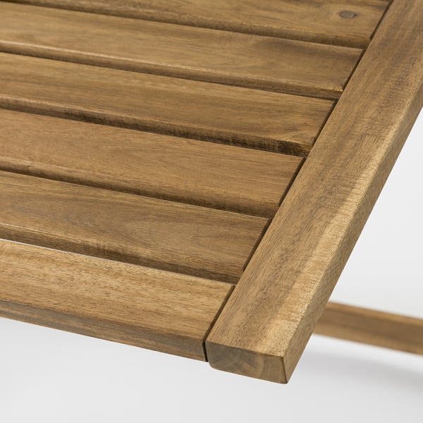 DJUPÖN folding table, brown, 78x113x65 cm