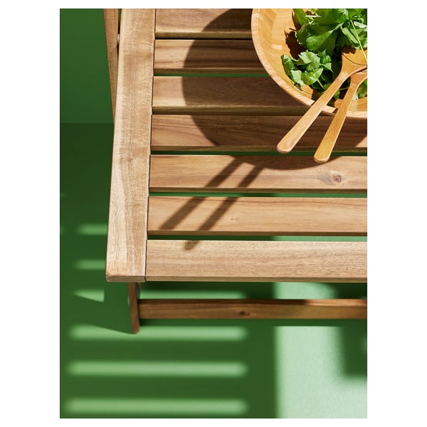 DJUPÖN folding table, brown, 78x113x65 cm