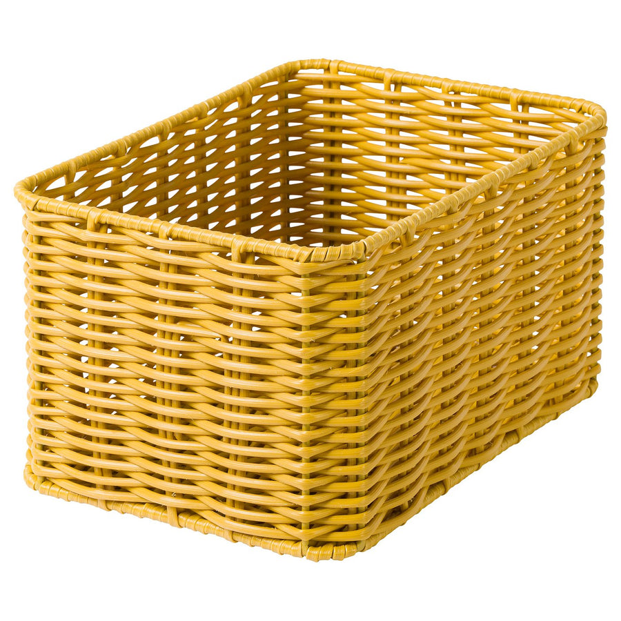 DJURTRÄNARE basket, dark yellow, 18x25x14 cm