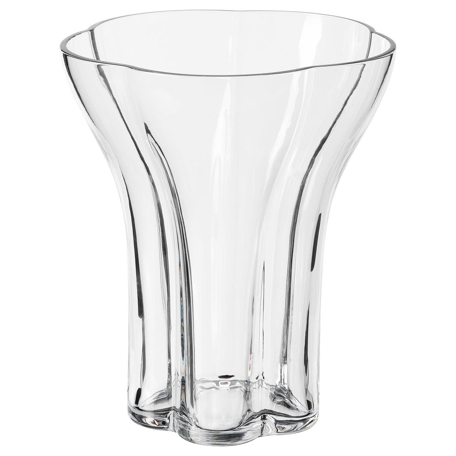 DOFTRIPS vase, clear glass, 15 cm