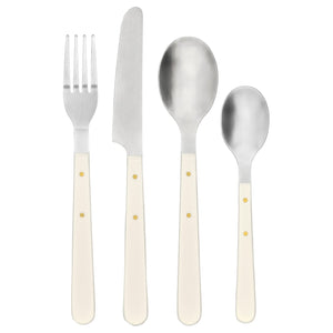 DOFTSKÖLD 24-piece cutlery set, off-white
