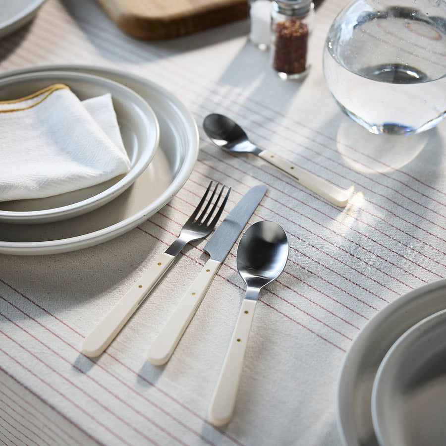 DOFTSKÖLD 24-piece cutlery set, off-white