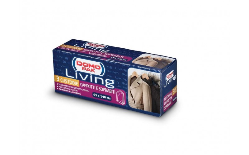 3 TRANSPARENT CASES FOR COATS AND SO