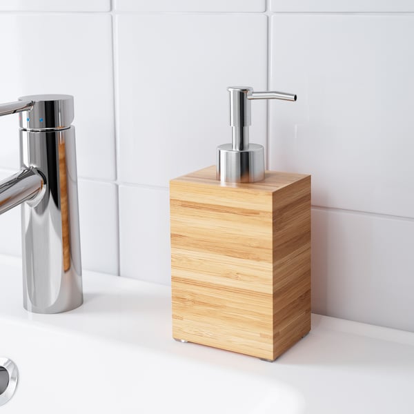 DRAGAN soap dispenser, bamboo