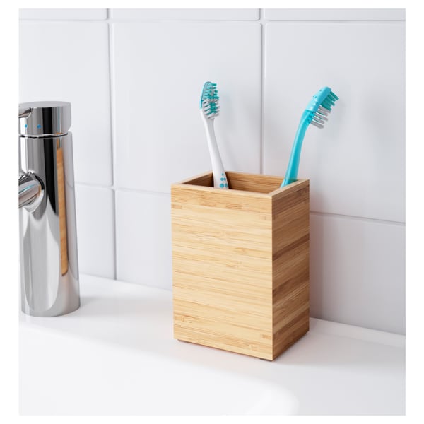 DRAGAN toothbrush holder, bamboo