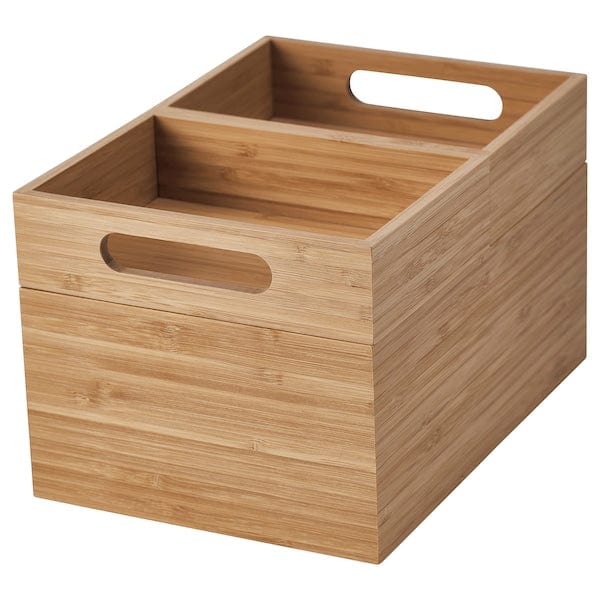 Ikea DRAGAN - Box, set of 3, bamboo, 23x17x14 cm