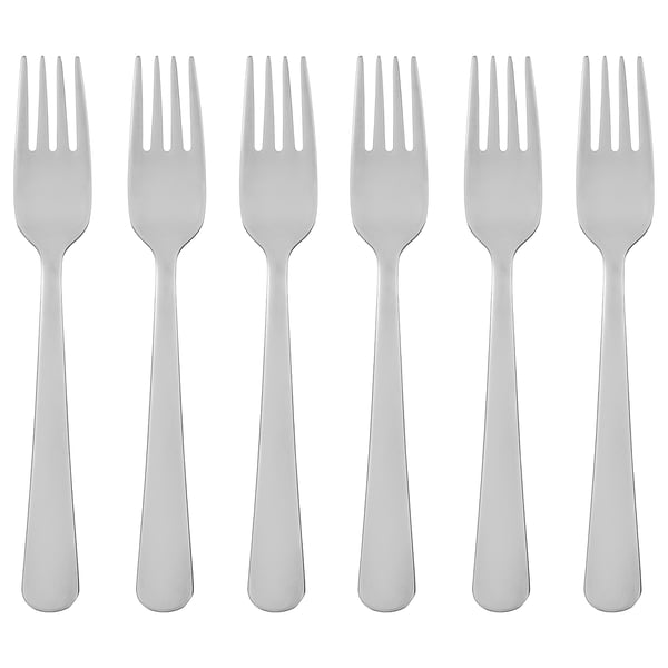 DRAGON salad/dessert fork, stainless steel, 16 cm, 6 pack