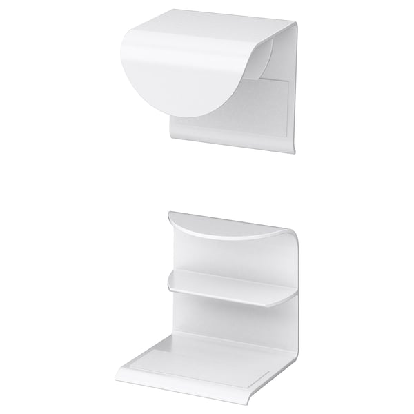 DRAGSMARK clip-on handle, white, 40 mm, 2 pack