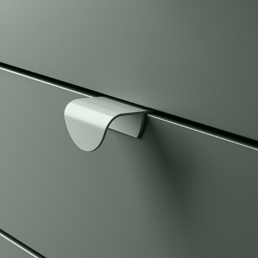 DRAGSMARK clip-on handle, grey-green, 37 mmx40 mm cm, 2 pack