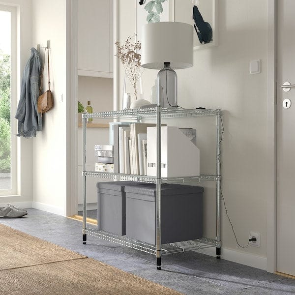 Ikea DRÖNA - Lid, dark grey textile, 39x34 cm