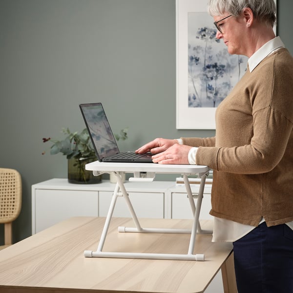 DUBBLA laptop stand, white, 60x40 cm