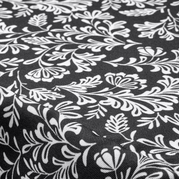 DVÄRGDUNÖRT chair pad, grey/white, 42/35x42x4 cm