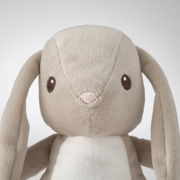 DVÄRGHARE soft toy, bunny/beige, 21 cm