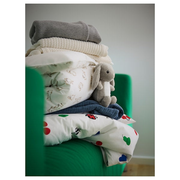 DVÄRGHARE soft toy, bunny/beige, 21 cm