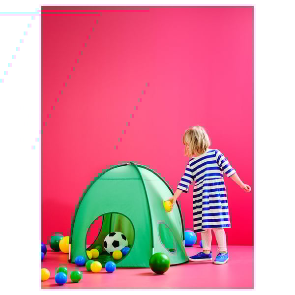 DVÄRGMÅS children's tent, green, 98 cm