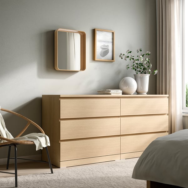 DVÄRGSYREN mirror, oak veneer, 40x50 cm