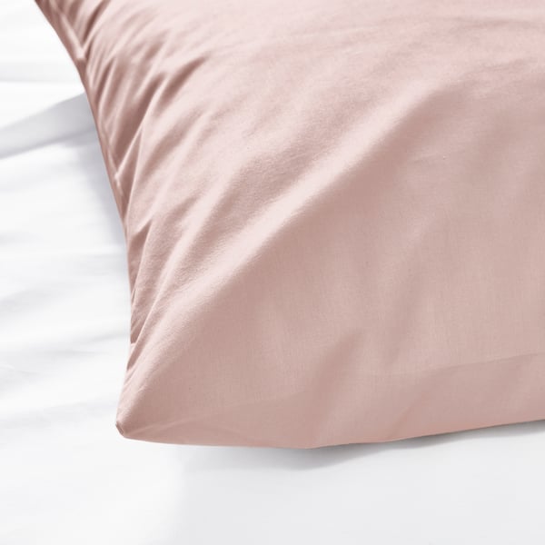 DVALA pillowcase, light pink, 50x80 cm, 2 pack