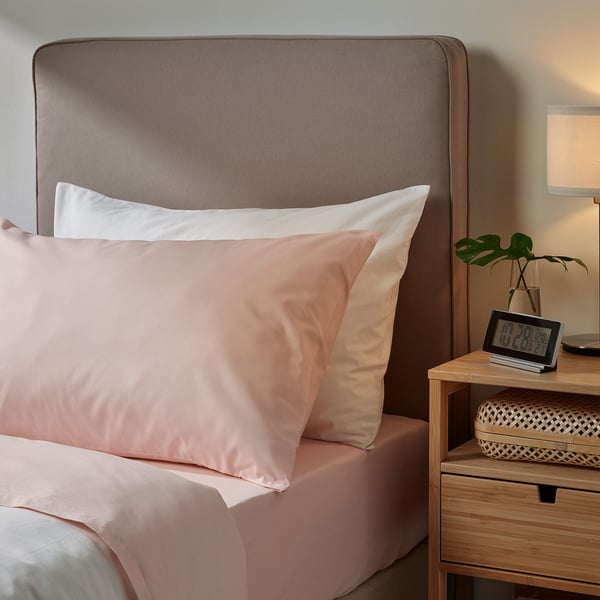 DVALA pillowcase, light pink, 50x80 cm, 2 pack