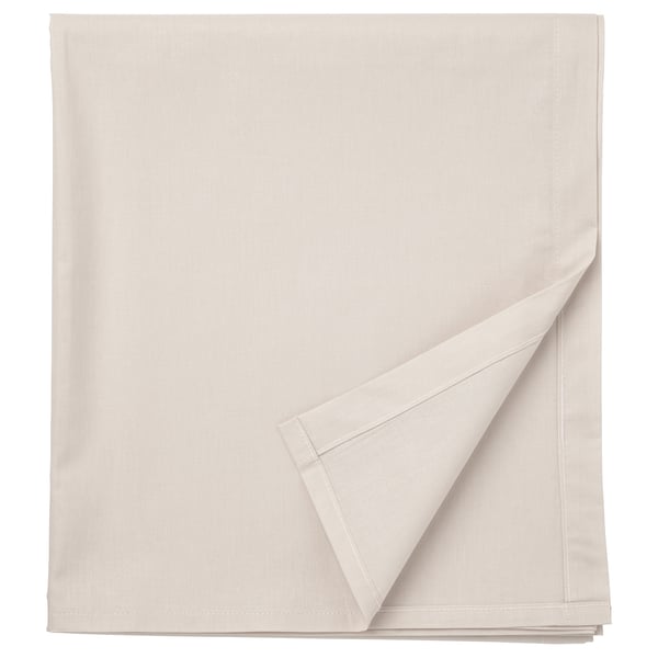 DVALA sheet, beige, 240x260 cm