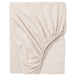 DVALA fitted sheet, beige, 200x80 cm