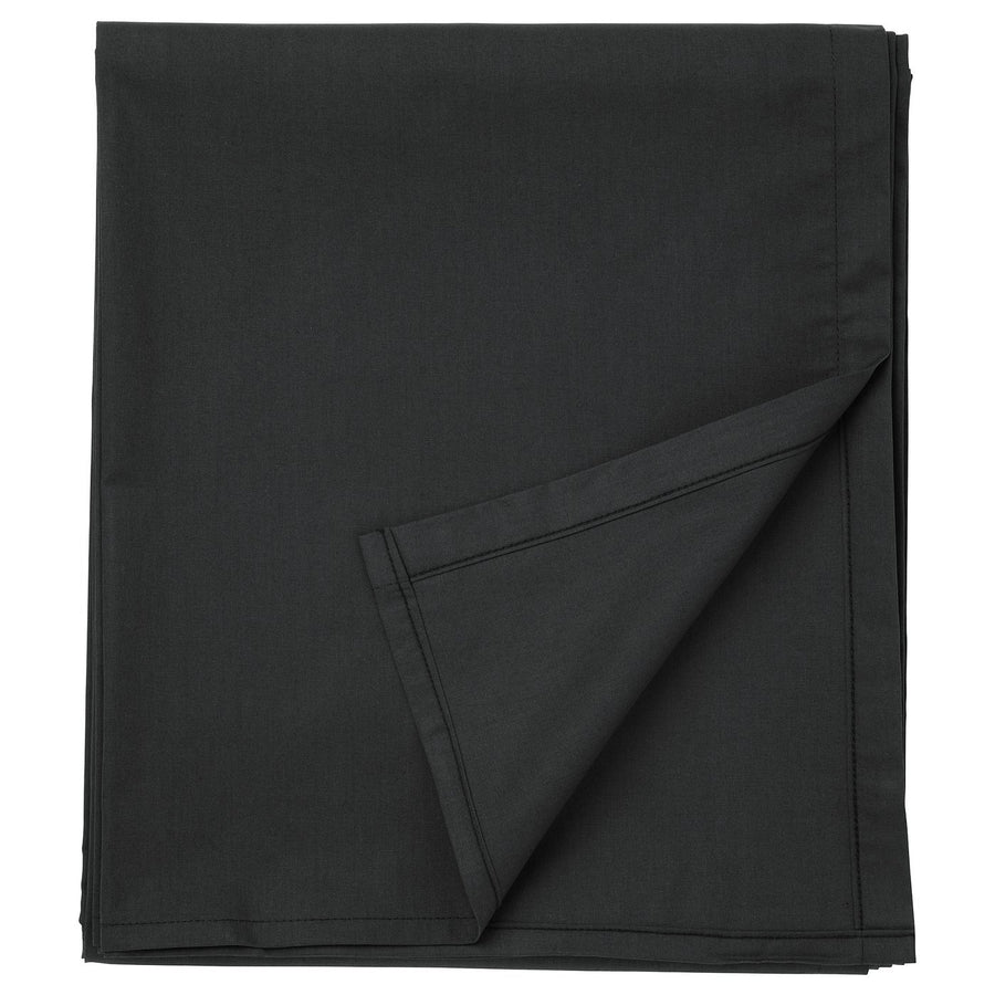 DVALA flat sheet, black, 150x260 cm