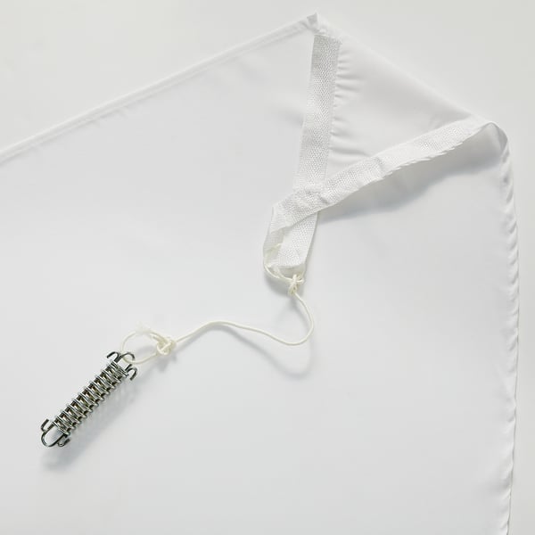 DYNING canopy, wedge-shaped/white, 360 cm