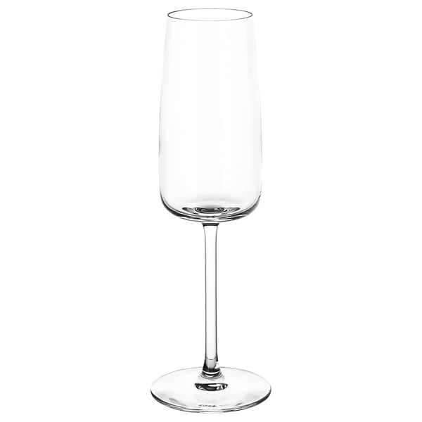 DYRGRIP champagne glass, clear glass, 25 cl