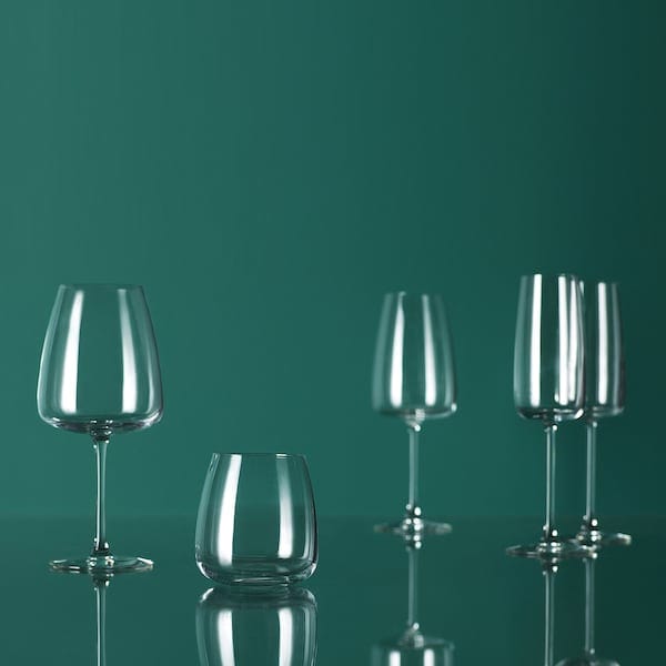 Ikea DYRGRIP - Champagne glass, clear glass, 25 cl