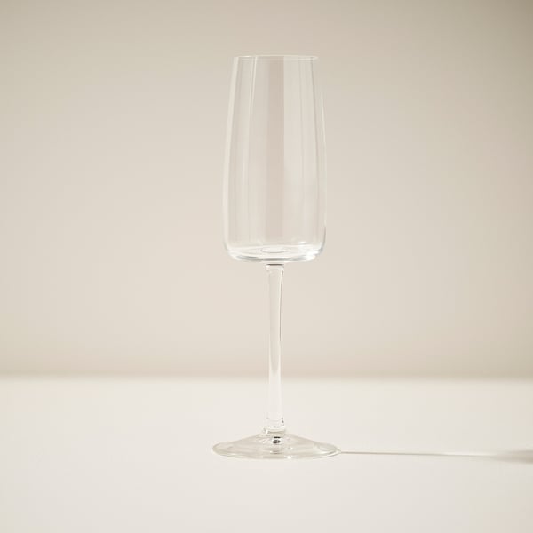 DYRGRIP champagne glass, clear glass, 25 cl