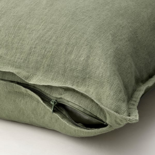 DYTÅG cushion cover, grey-green, 50x50 cm