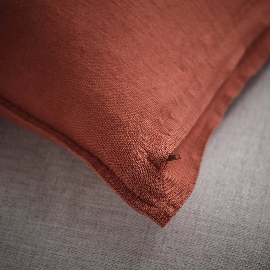 DYTÅG cushion cover, red-brown, 65x65 cm