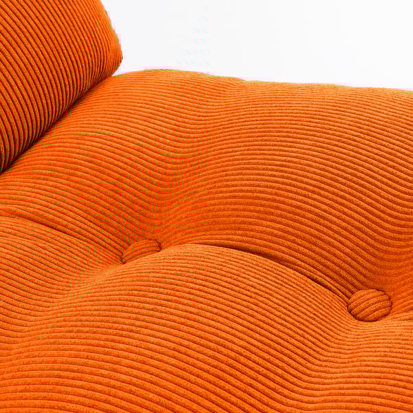 DYVLINGE swivel easy chair, Kelinge orange, 63x68x75 cm