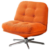 DYVLINGE swivel easy chair, Kelinge orange, 63x68x75 cm