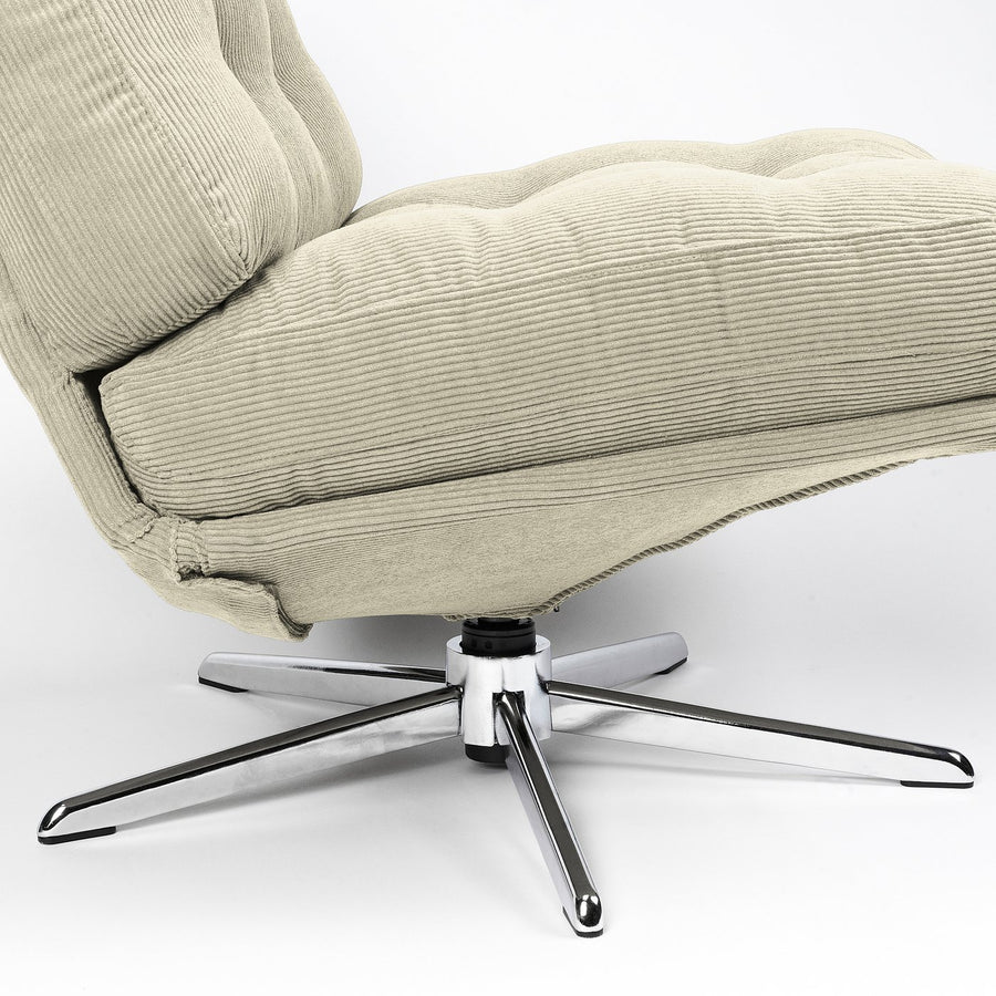 DYVLINGE swivel easy chair, Kelinge beige, 63x68x75 cm