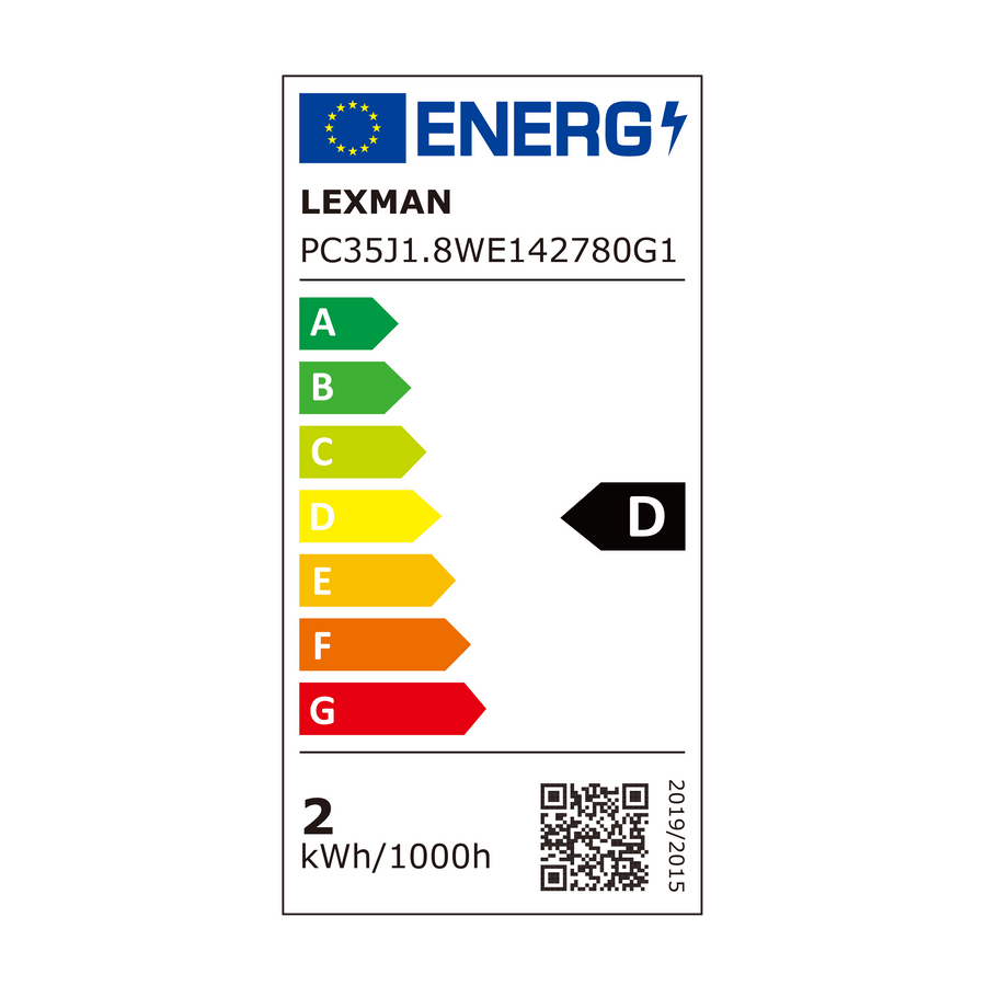 E14 LED bulb = 25W frosted candle, warm light