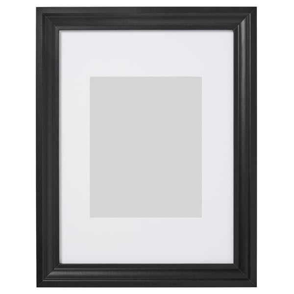 EDSBRUK frame, black stained, 30x40 cm