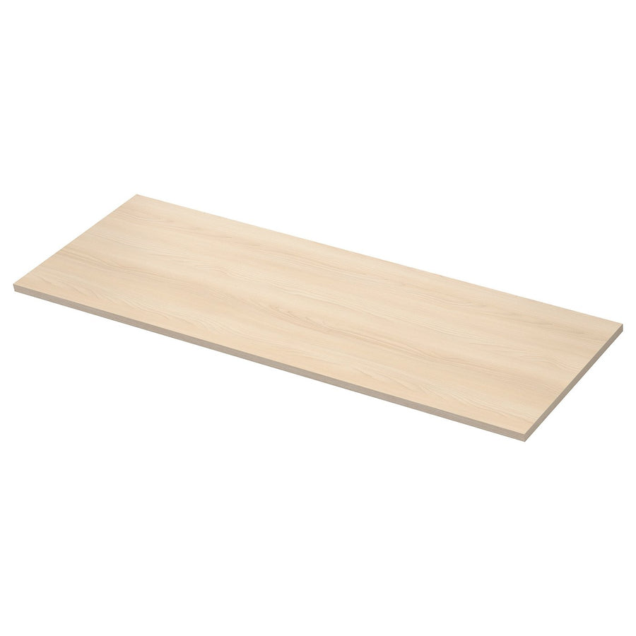 EKBACKEN worktop, light ash effect/laminate, 186x2.8 cm