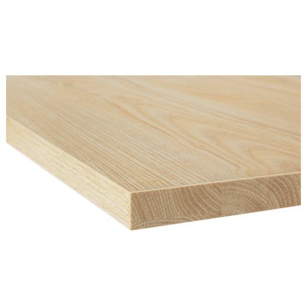EKBACKEN worktop, ash effect/laminate, 186x2.8 cm