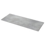 EKBACKEN worktop, light grey concrete effect/laminate, 186x2.8 cm
