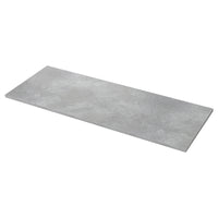 EKBACKEN worktop, light grey concrete effect/laminate, 186 cm