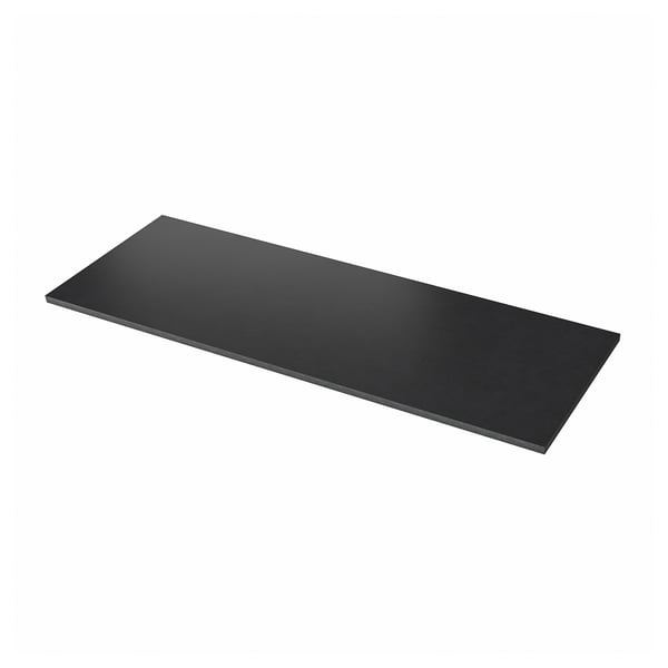 EKBACKEN worktop, black/laminate, 186x2.8 cm