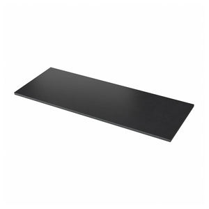 EKBACKEN custom made worktop, black/laminate, 63.6-125x2.8 cm