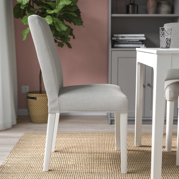 Ikea EKEDALEN / BERGMUND - Table and 2 chairs, white / light grey white, 80/120 cm