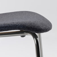 EKEDALEN / KARLPETTER - Table and 4 chairs, oak/Gunnared smoky grey chrome,120/180 cm