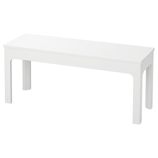 EKEDALEN bench, white, 105x36 cm