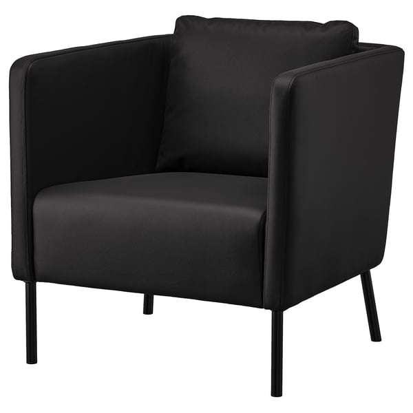 EKERÖ armchair, Bomstad black, 57x75x73 cm