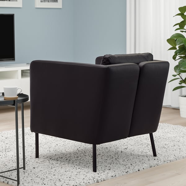 EKERÖ armchair, Bomstad black, 57x75x73 cm